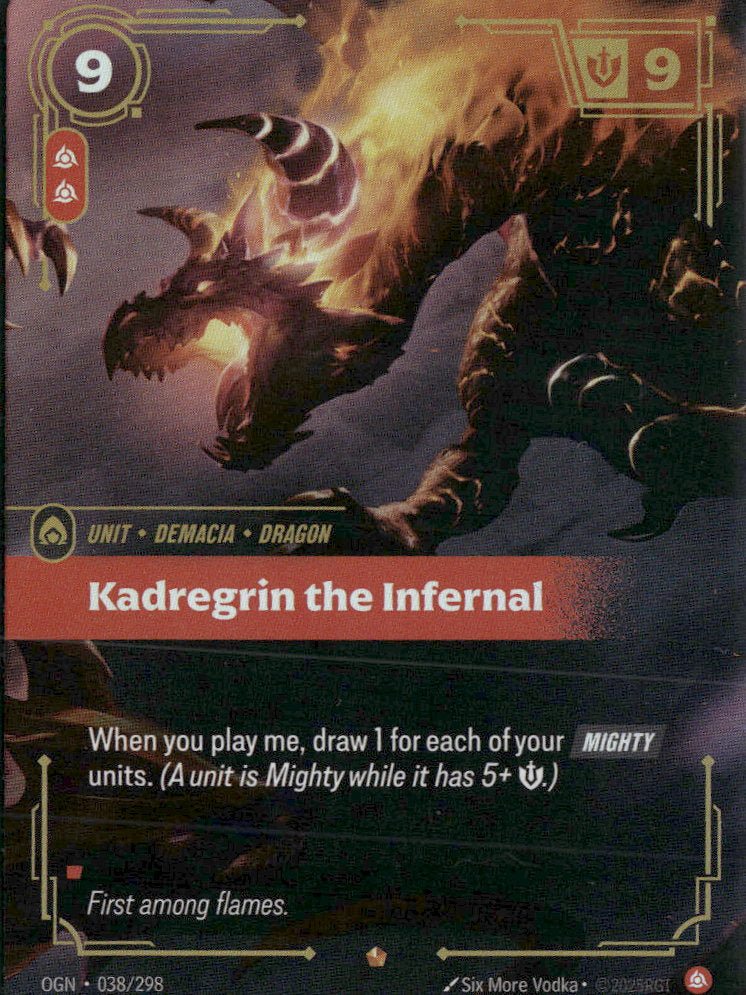 Kadregrin the Infernal #38/298 Legendary - Riftbound Origins