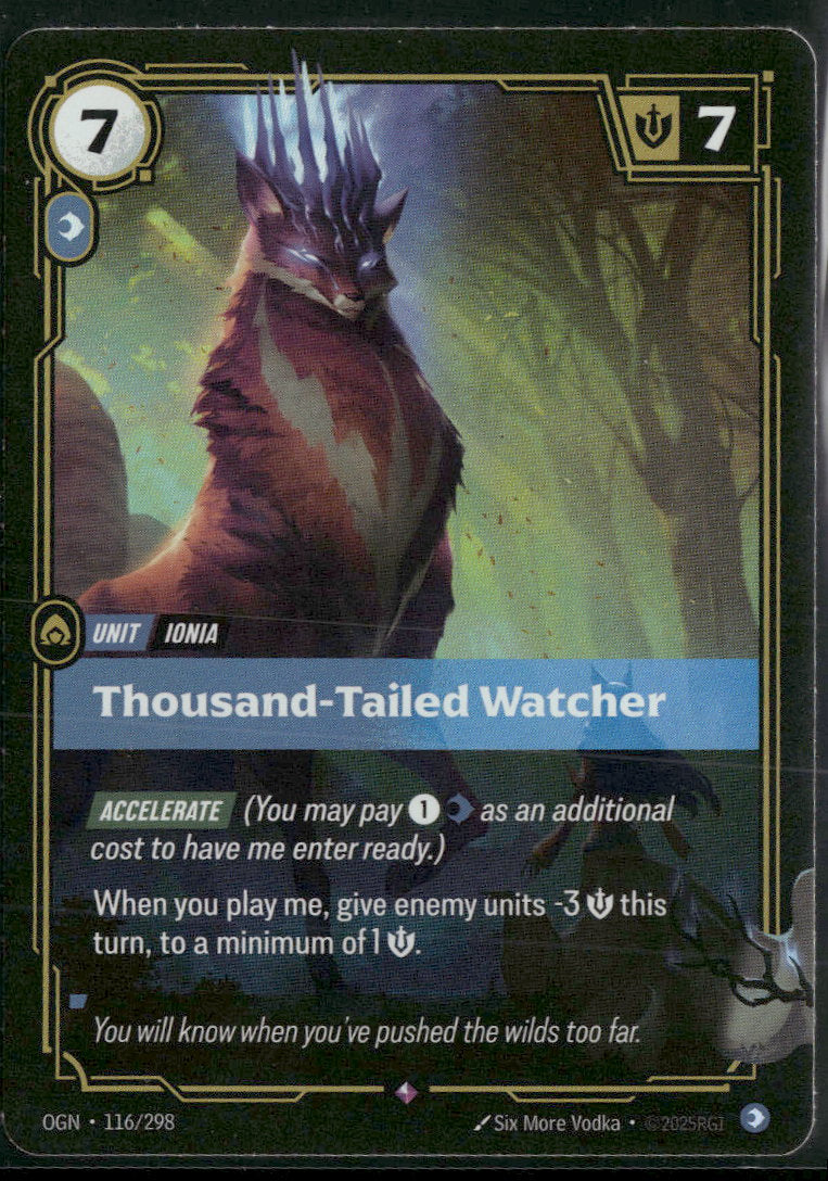 Thousand-Tailed Watcher #116/298 Rare - Riftbound Origins