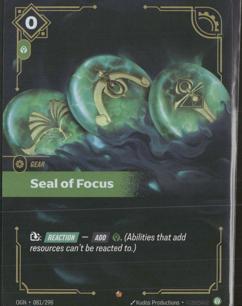 Seal of Focus #81/298 - Riftbound Origins