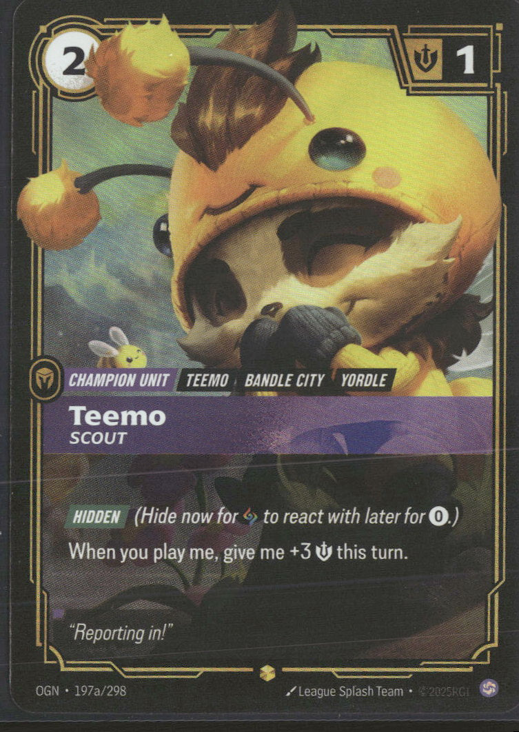Teemo, Scout (Alternate Art) #197a/298 Showcase - Riftbound Origins