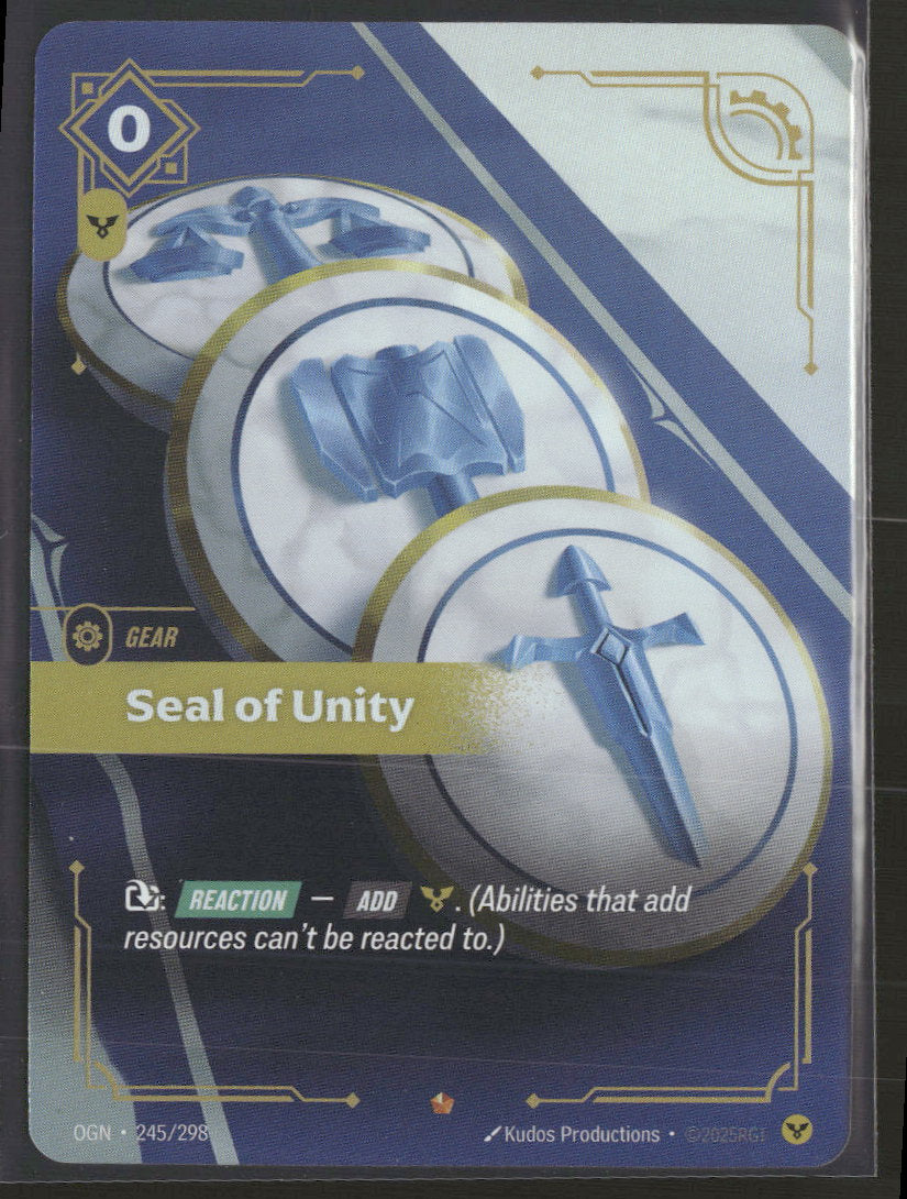 Seal of Unity #245/298 - Riftbound Origins