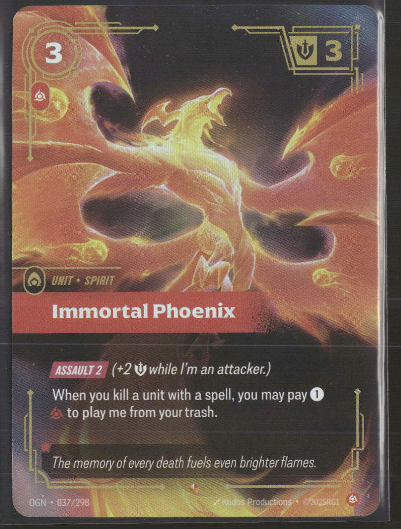 Immortal Phoenix #37/298 Rare - Riftbound Origins