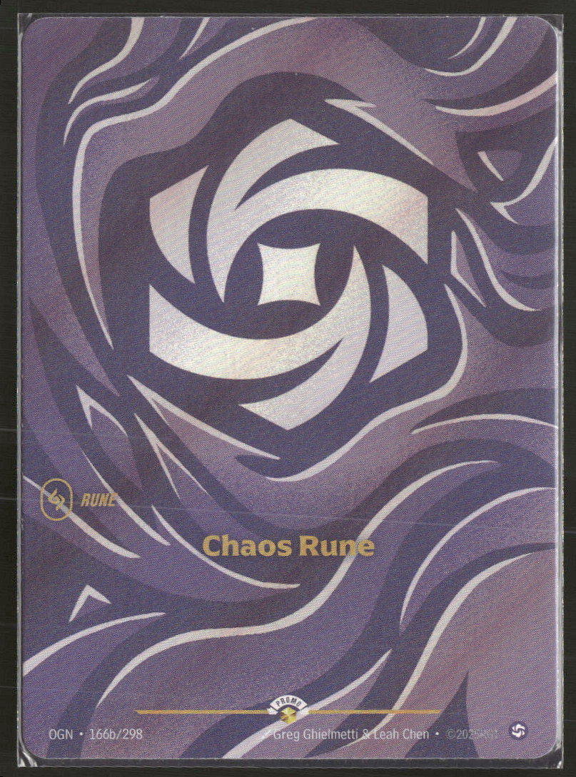 Chaos Rune #166b/298 - Riftbound Organized Play Promotional Cards