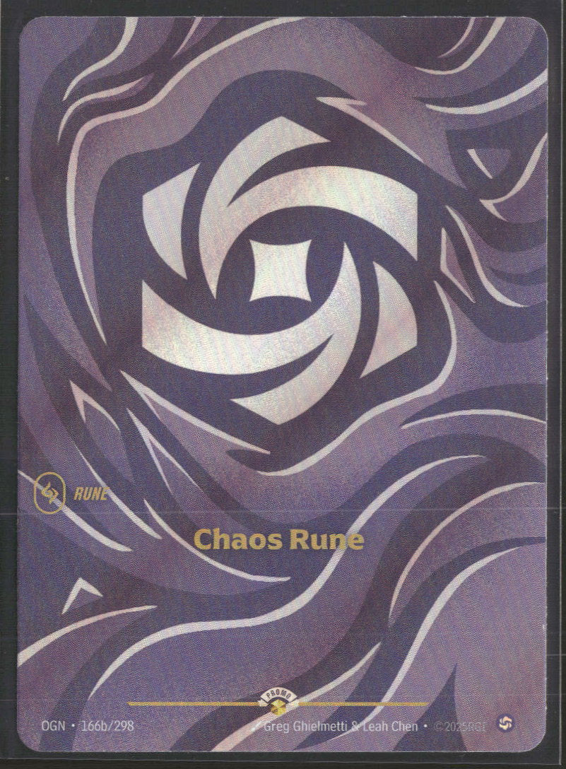 Chaos Rune #166b/298 - Riftbound Organized Play Promotional Cards