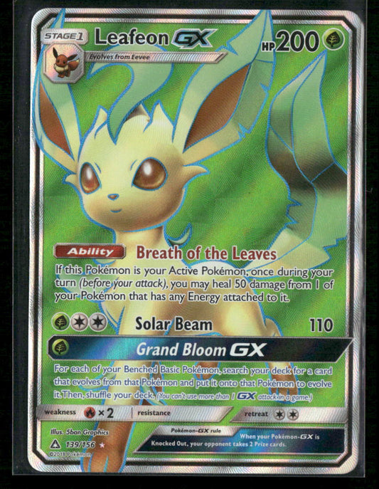 Leafeon GX (Full Art) SM - Ultra Prism #139/156