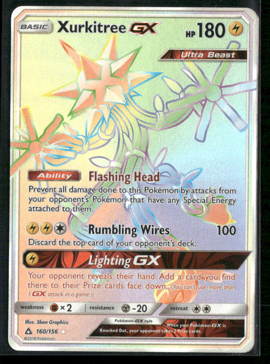 Xurkitree GX (Secret Rare) SM - Ultra Prism #160/156