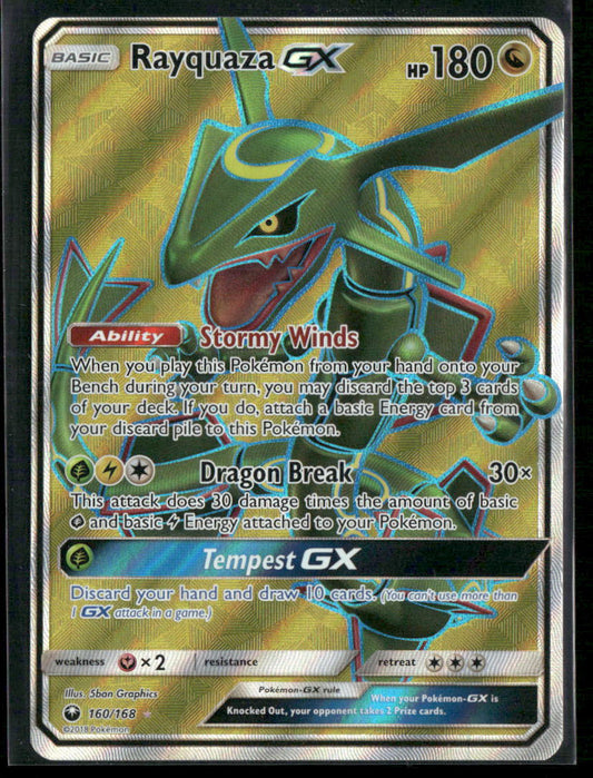 Rayquaza GX (Full Art) SM - Celestial Storm #160/168
