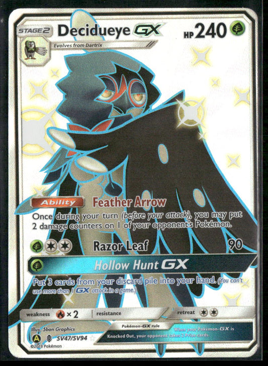 Decidueye GX Hidden Fates: Shiny Vault #SV47/SV94