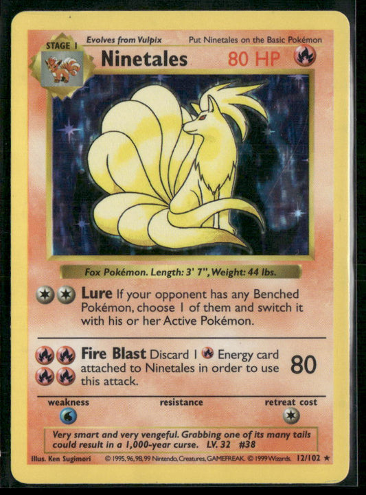 Ninetales Base Set (Shadowless) #012/102