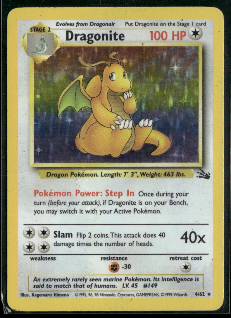 Dragonite (4) Fossil #04/62