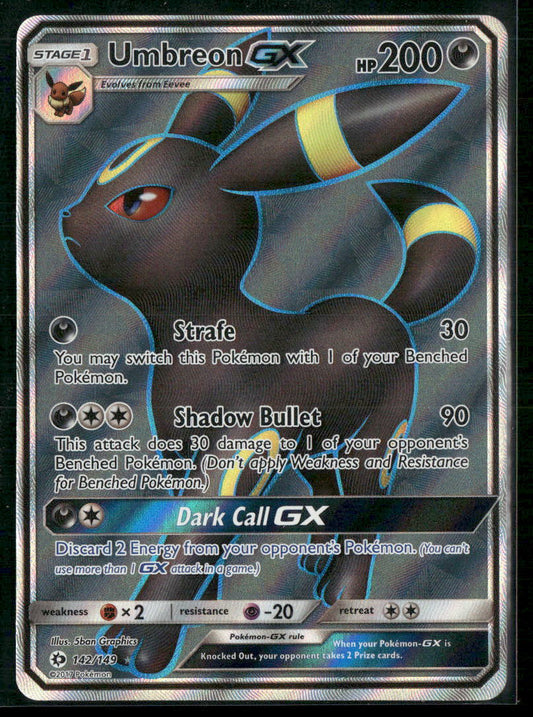 Umbreon GX (Full Art) SM Base Set #142/149