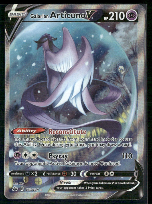 Galarian Articuno V (Alternate Full Art) SWSH06: Chilling Reign #170/198