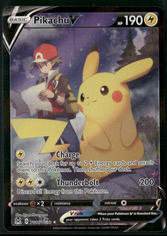 Pikachu V SWSH11: Lost Origin Trainer Gallery #TG16/TG30
