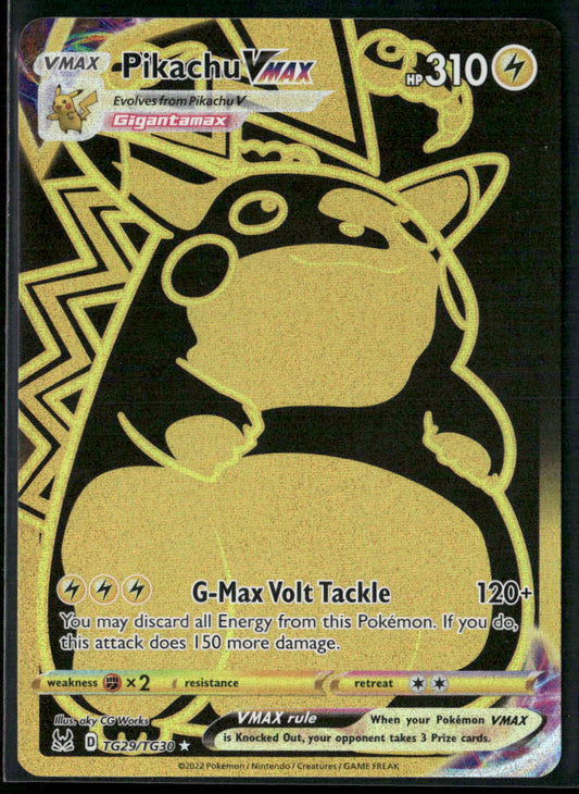 Pikachu VMAX (Secret) SWSH11: Lost Origin Trainer Gallery #TG29/TG30