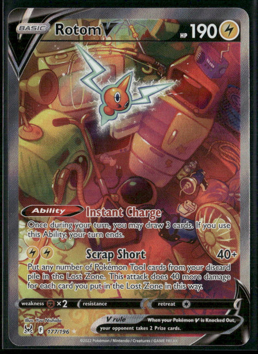 Rotom V (Alternate Full Art) SWSH11: Lost Origin #177/196