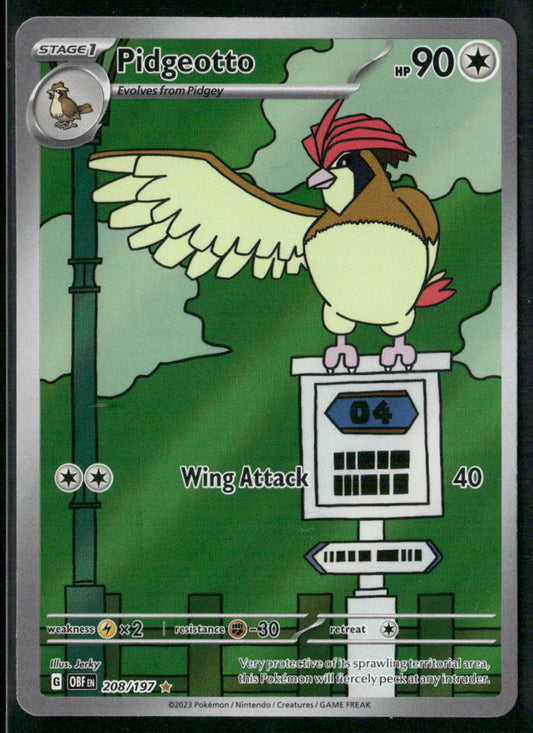 Pidgeotto SV03: Obsidian Flames #208/197