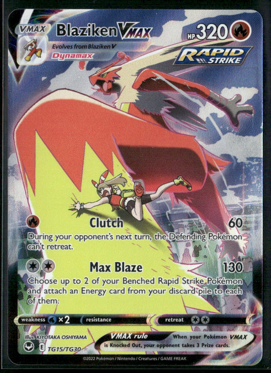 Blaziken VMAX SWSH12: Silver Tempest Trainer Gallery #TG15/TG30