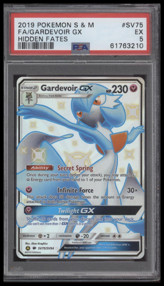 Fa/Gardevoir Gx 2019 Pokemon Sun & Moon Hidden Fates #SV75 Hidden Fates PSA 5