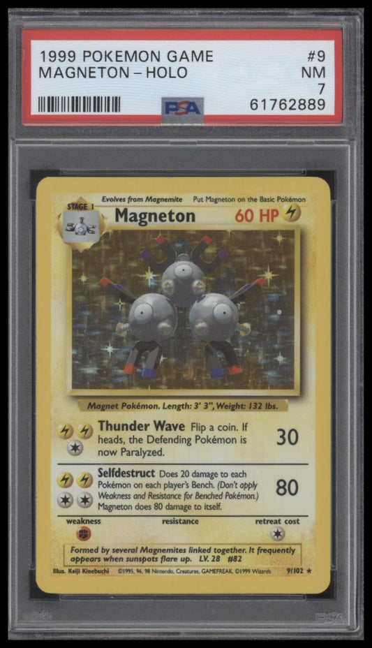 Magneton-Holo 1999 Pokemon Game #9 PSA 7