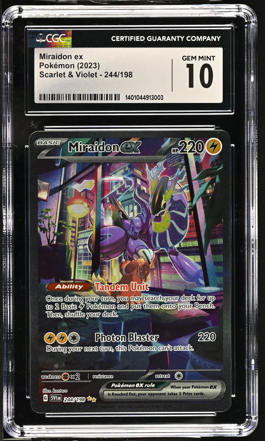 Miraidon ex 2023 Scarlet & Violet #244/198 CGC 10