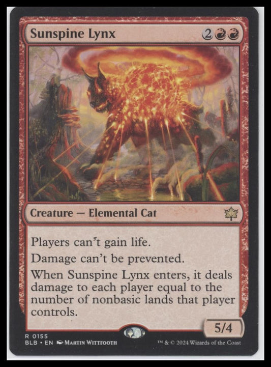Sunspine Lynx Bloomburrow #155 - Front