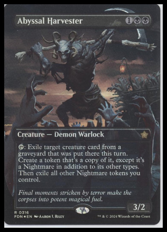 Abyssal Harvester (Borderless) Foundations #316 Foil - Front