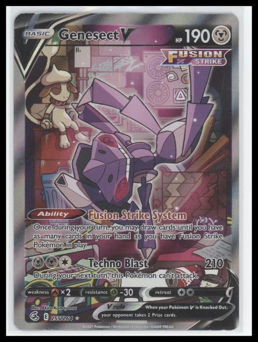 Genesect V (Alternate Full Art) SWSH08: Fusion Strike #255/264 - Front