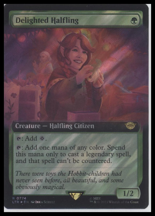 Delighted Halfling (Extended Art) (Surge Foil) #774 Lord of the Rings - Front