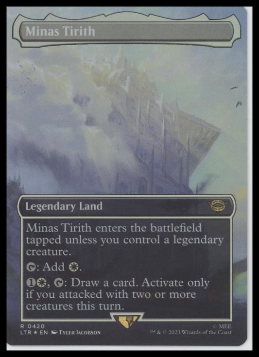 Minas Tirith (0420) (Borderless) The lord of the Rings MTG - Front