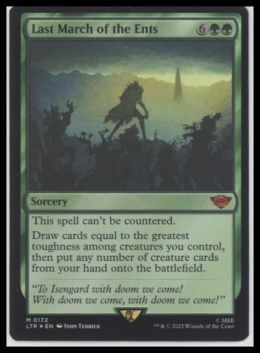 Last March of the Ents The Lord of the Rings: Tales of Middle-earth #172 foil - Front
