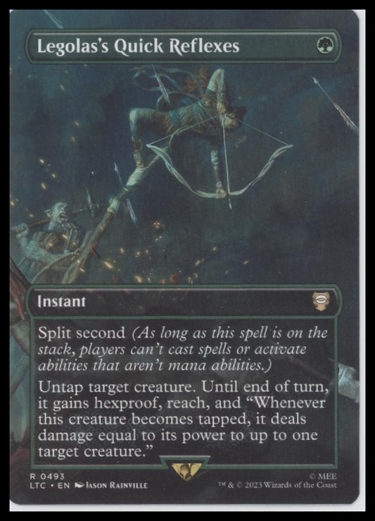 Legolas's Quick Reflexes (Borderless) Commander # 493 - Front
