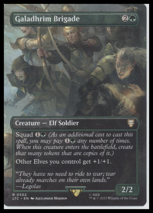 Galadhrim Brigade (Borderless) #502 - Front