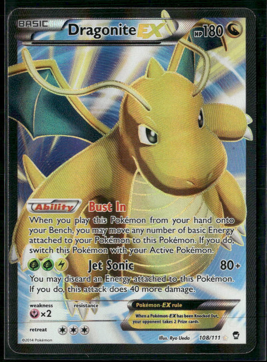 Dragonite EX (108 Full Art) XY - Furious Fists #108/111 - Front