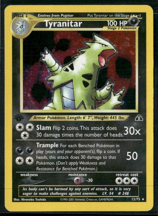 Tyranitar (12) Neo Discovery #12/75 - Front