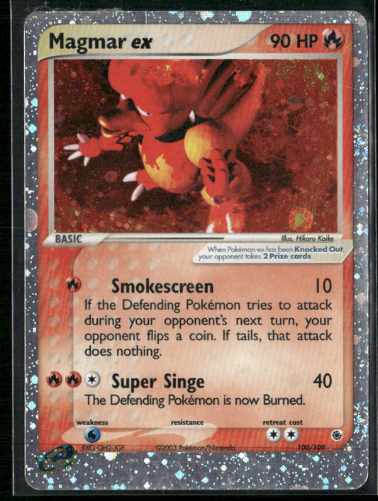 Magmar ex Ruby and Sapphire #100/109 - Front