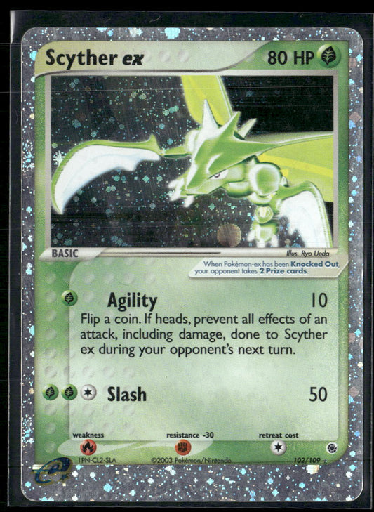 Scyther ex Ruby and Sapphire #102/109 - Front