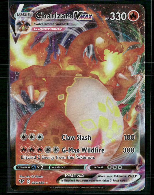 Charizard VMAX SWSH03: Darkness Ablaze #020/189 - Front