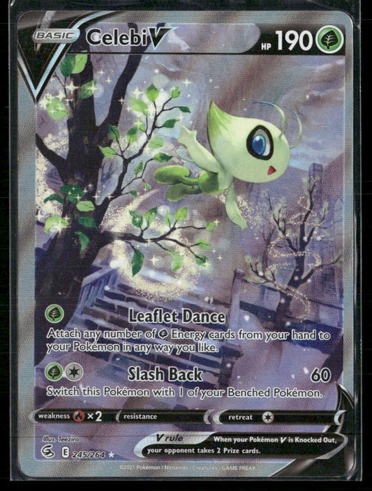 Celebi V (Alternate Full Art) SWSH08: Fusion Strike #245/264 - Front