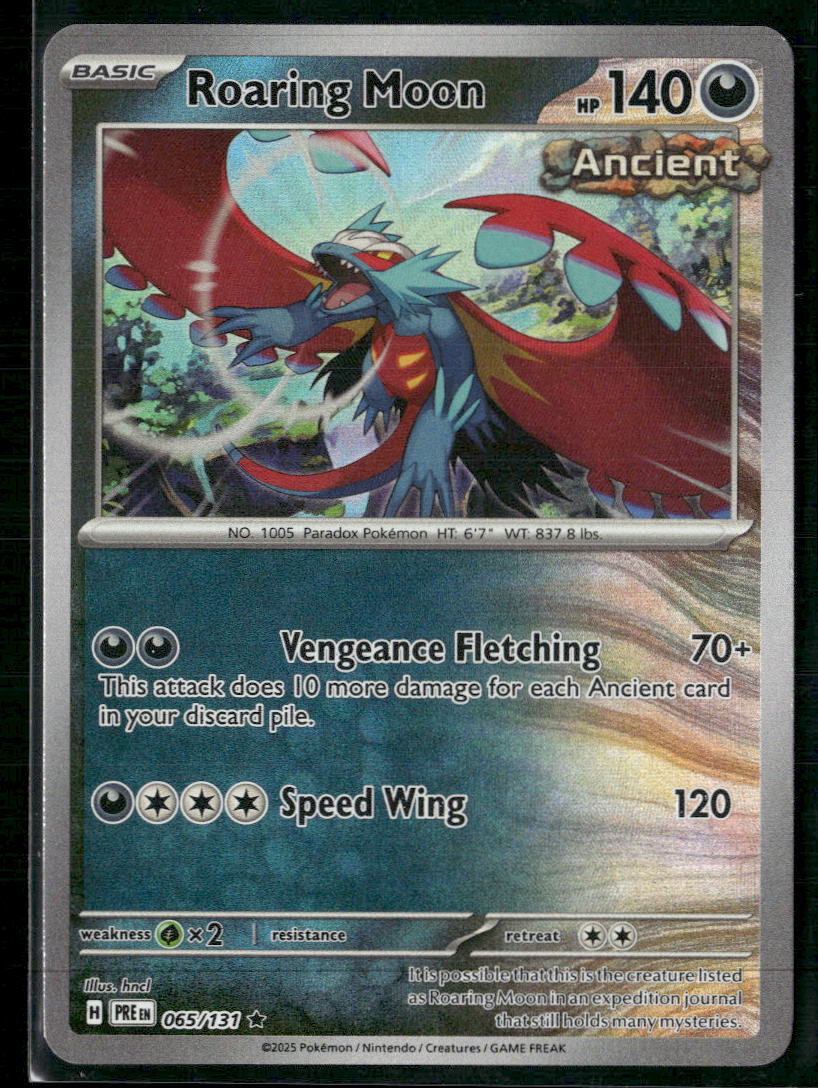 Roaring Moon (Master Ball Pattern) SV: Prismatic Evolutions #065/131 - Front