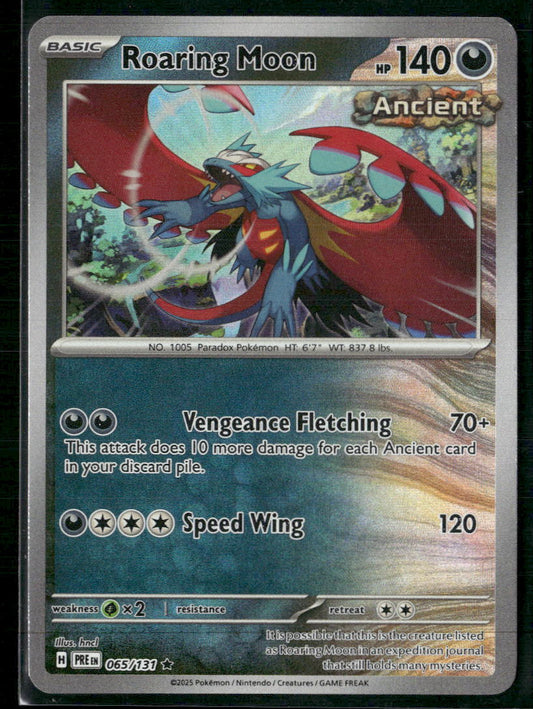 Roaring Moon (Master Ball Pattern) SV: Prismatic Evolutions #065/131 - Front