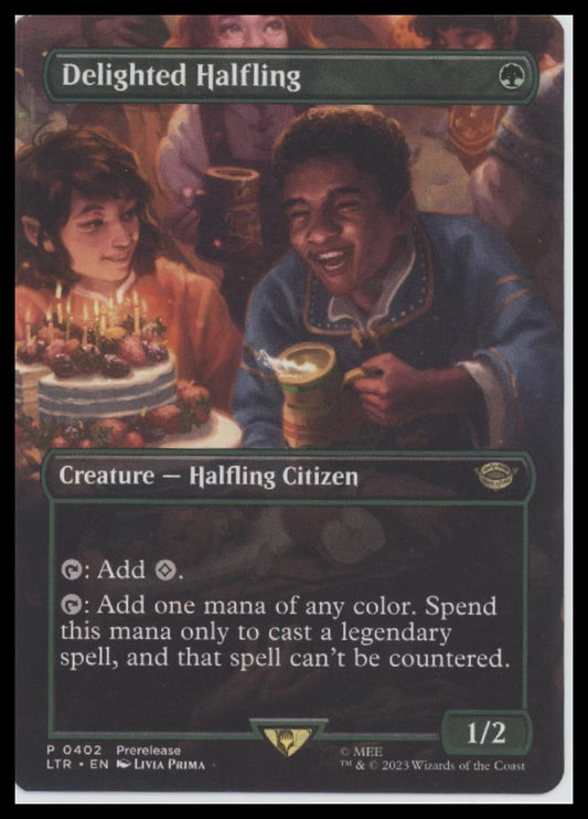 Delighted Halfling (Borderless) #402 - Front