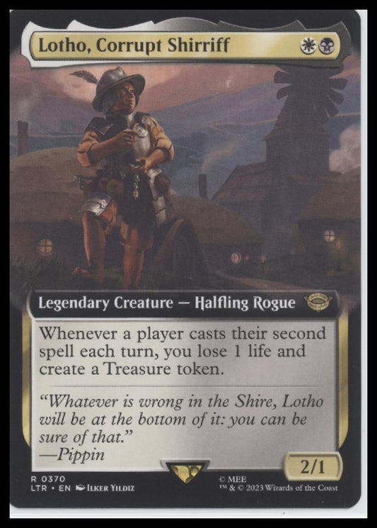 Lotho, Corrupt Shirriff (Extended Art) #370 - Front