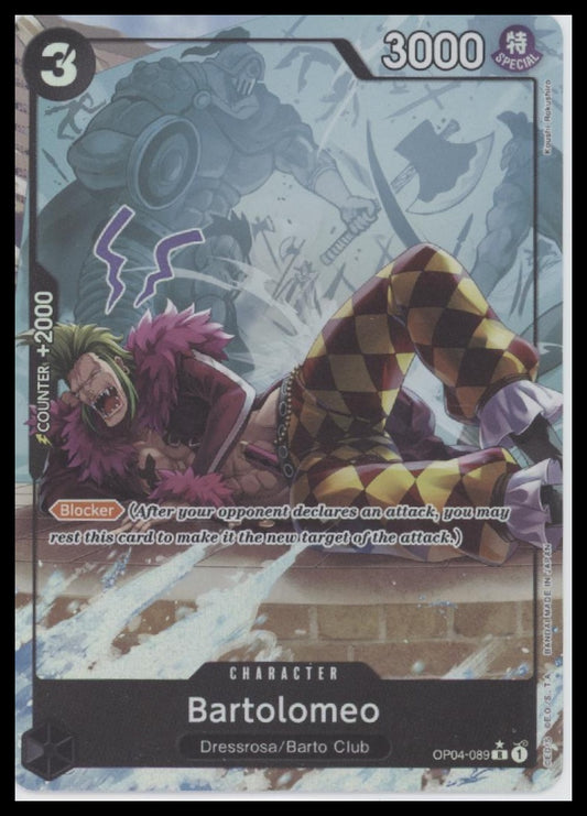 Bartolomeo (OP04-089) (Full Art) Premium Booster -The Best- #OP04-089 - Front