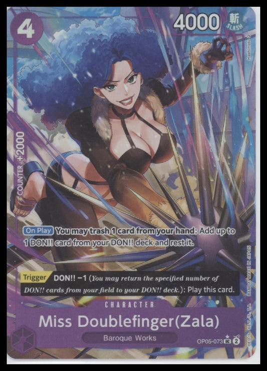 Miss Doublefinger(Zala) Awakening of the New Era #OP05-073 - Front