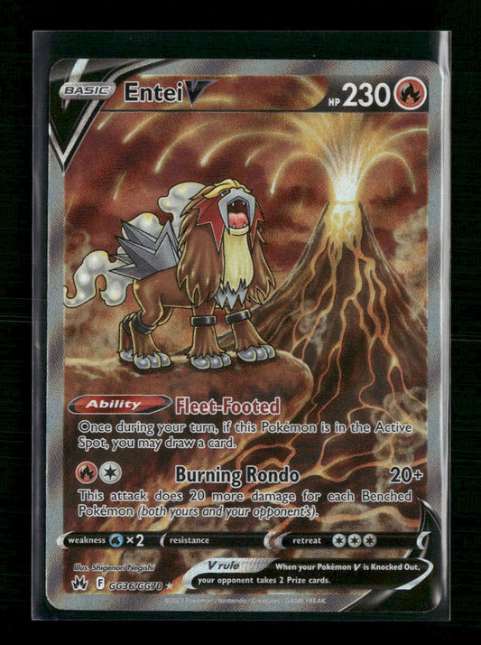 Entei V Crown Zenith: Galarian Gallery #GG36/GG70 - Front