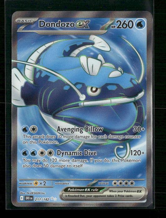 Dondozo ex SV10: Destined Rivals #211/182 - Front