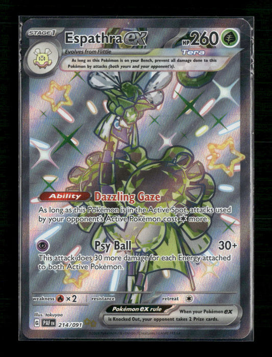Espathra ex SV: Paldean Fates #214/091 - Front