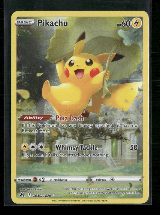 Pikachu Crown Zenith: Galarian Gallery #GG30/GG70 - Front