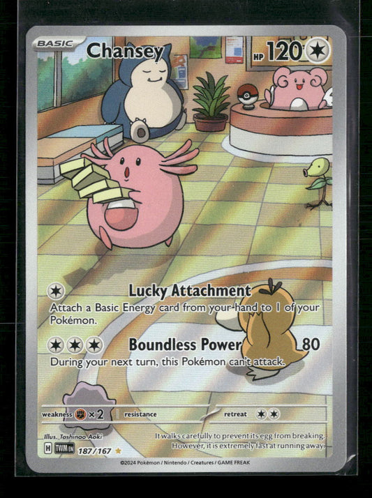 Chansey SV06: Twilight Masquerade #187/167 - Front