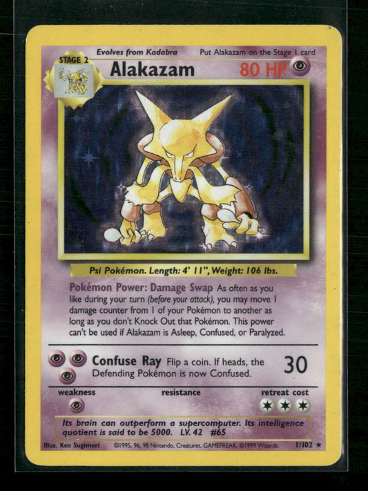 Alakazam Base Set #001/102 - Front